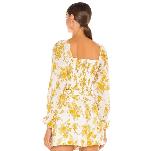 NEW FAITHFULL THE BRAND REVOLVE FLORAL PRINT LINEN CROP TOP - Picture 6 of 10